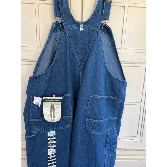 NWT Key Denim Bob Overalls size 46x30 - Picture 3 of 4